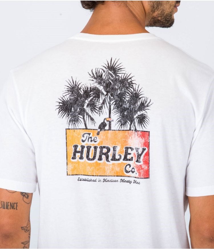 Hurley T-shirt Corta Sleeve Edv Wsh No Cancy Blancos | LIZOVC-423