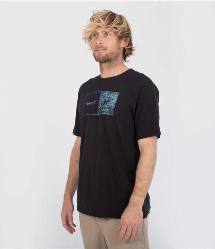 Hurley T-shirt Corta Sleeve Evd Wash Halfer Gradient Negros | UXHTEV-421