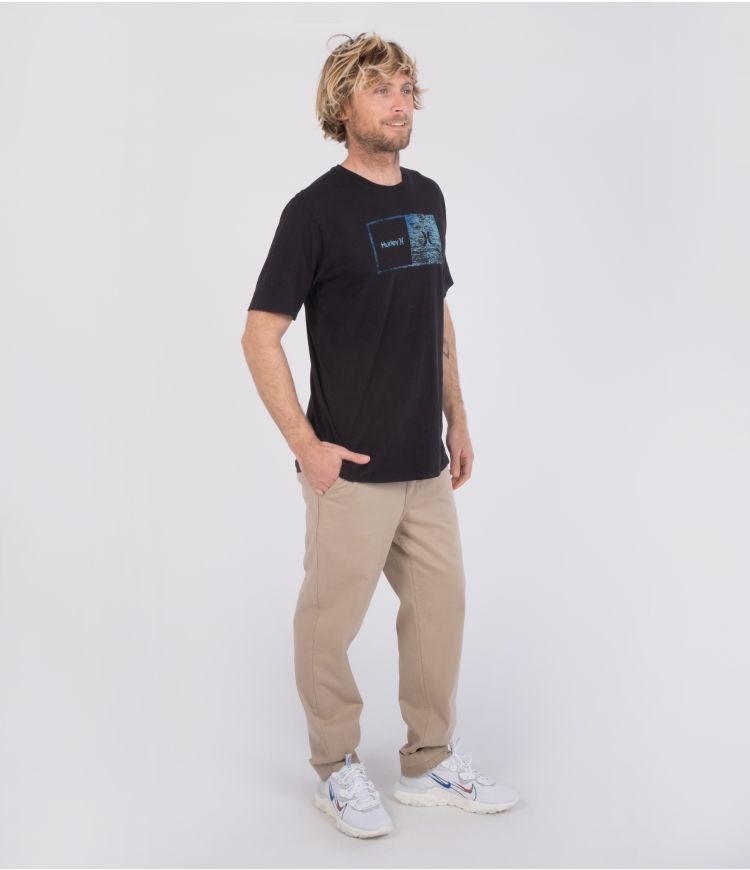 Hurley T-shirt Corta Sleeve Evd Wash Halfer Gradient Negros | UXHTEV-421