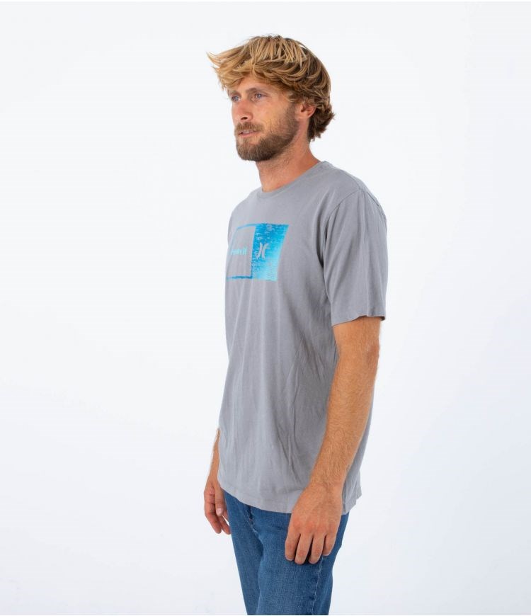 Hurley T-shirt Corta Sleeve Evd Wash Halfer Gradient Grises | VFJWCU-410
