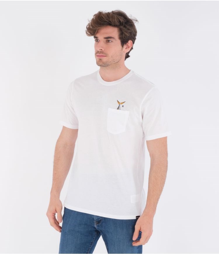 Hurley T-shirt Corta Sleeve Evd Wash Toro Blancos | QNIHCA-426
