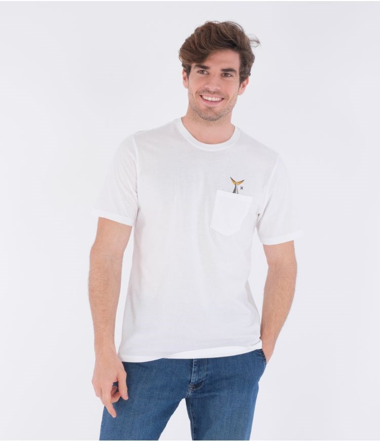 Hurley T-shirt Corta Sleeve Evd Wash Toro Blancos | QNIHCA-426