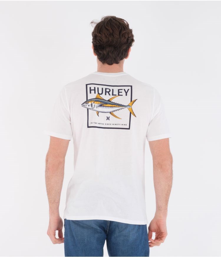 Hurley T-shirt Corta Sleeve Evd Wash Toro Blancos | QNIHCA-426