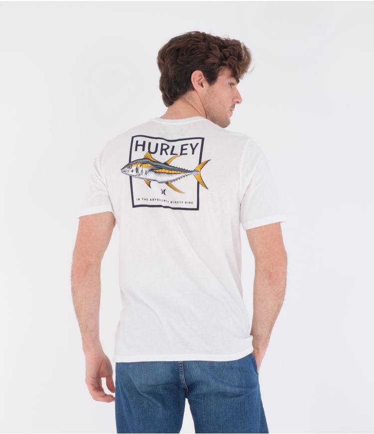 Hurley T-shirt Corta Sleeve Evd Wash Toro Blancos | QNIHCA-426