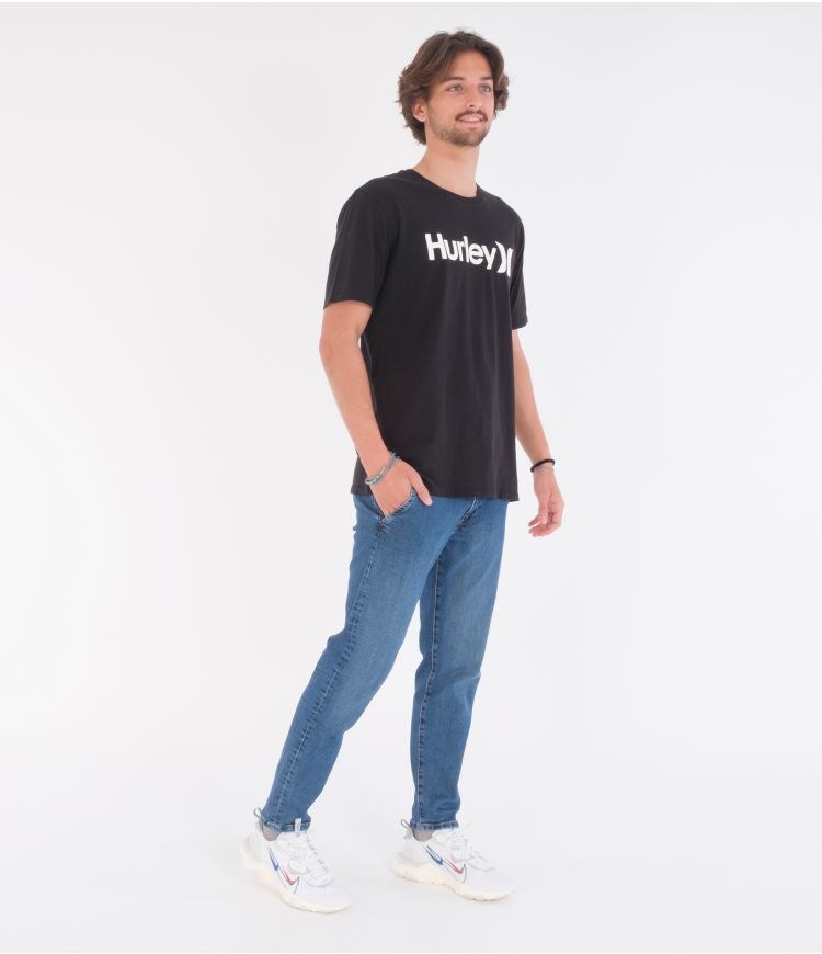 Hurley T-shirt Corta Sleeve Evd Wsh Oao Solid Ss Negros | JFALDU-283