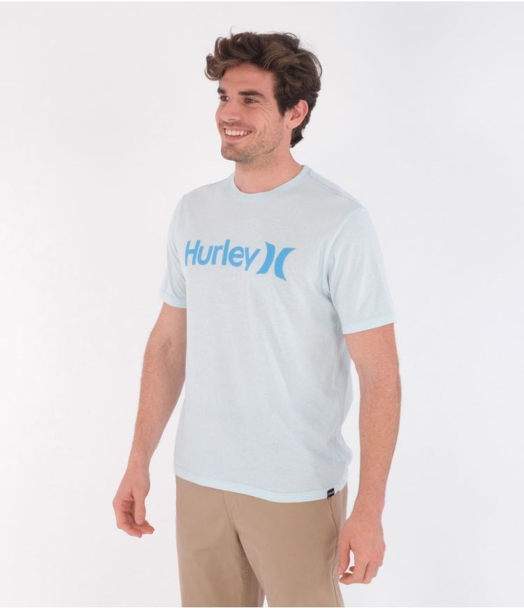 Hurley T-shirt Corta Sleeve Evd Wsh Oao Solid Ss Teal Tinted Heather | XOHEFA-163