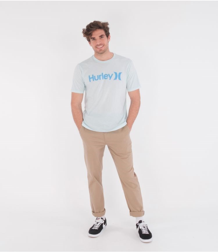 Hurley T-shirt Corta Sleeve Evd Wsh Oao Solid Ss Teal Tinted Heather | XOHEFA-163