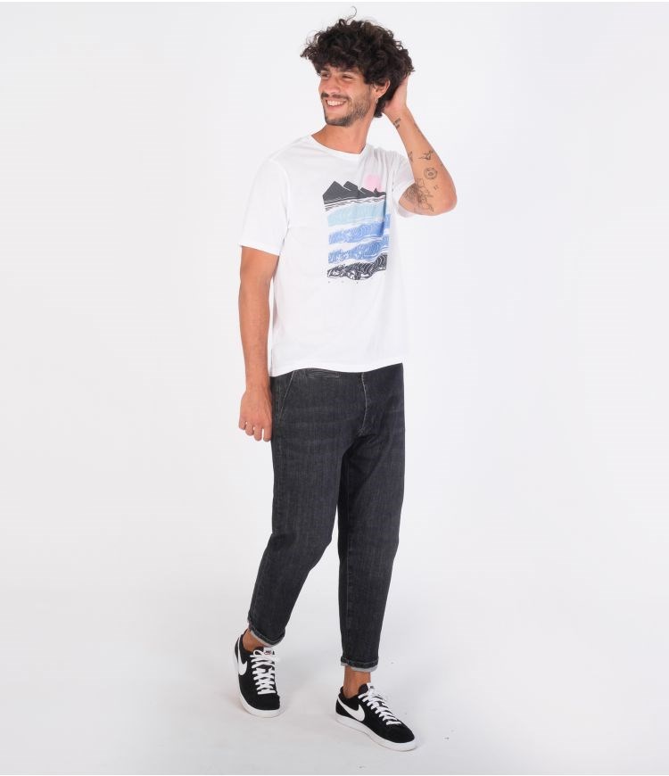 Hurley T-shirt Corta Sleeve Evd Wsh Wave Babe Blancos | QYWDRI-624