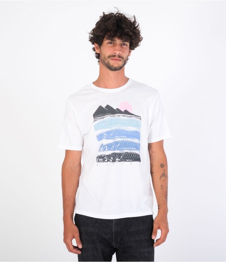 Hurley T-shirt Corta Sleeve Evd Wsh Wave Babe Blancos | QYWDRI-624