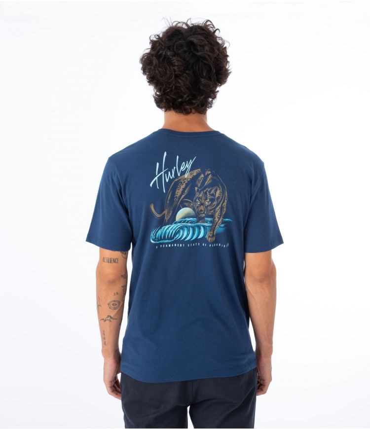Hurley T-shirt Corta Sleeve Everyday Big Kat Night Force | ZHYADQ-923
