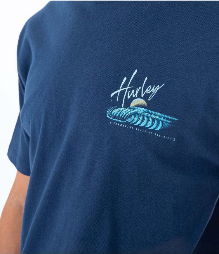 Hurley T-shirt Corta Sleeve Everyday Big Kat Night Force | ZHYADQ-923