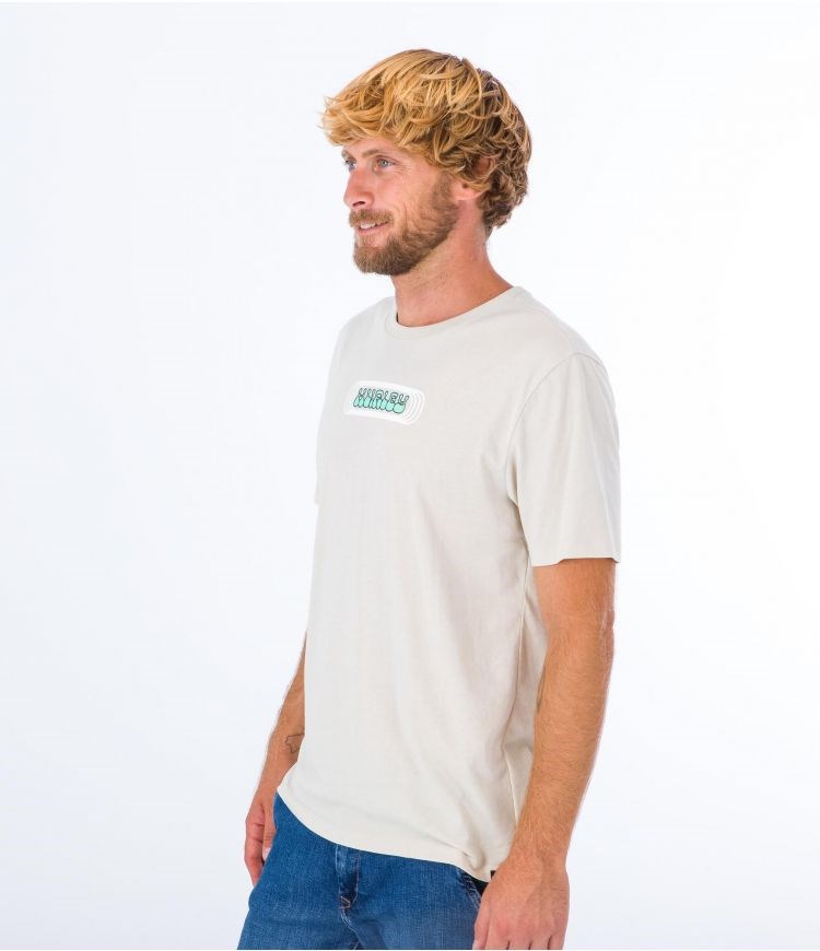 Hurley T-shirt Corta Sleeve Everyday Explore Lost Square Bone | ZKQBDM-298
