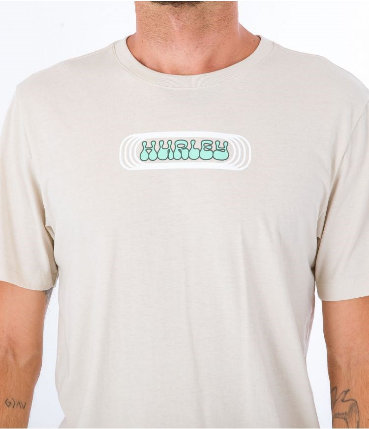 Hurley T-shirt Corta Sleeve Everyday Explore Lost Square Bone | ZKQBDM-298