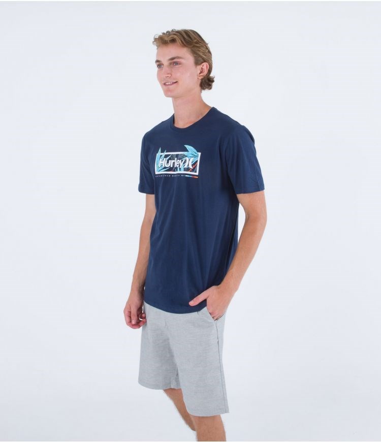 Hurley T-shirt Corta Sleeve Everyday Flower Box Night Force | ARVGXP-175
