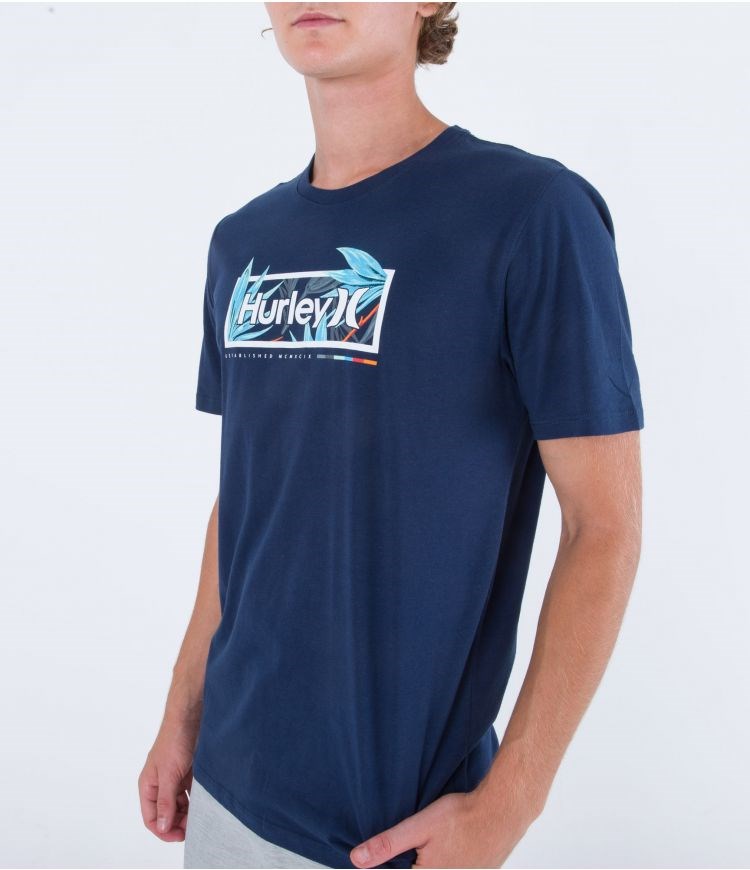 Hurley T-shirt Corta Sleeve Everyday Flower Box Night Force | ARVGXP-175