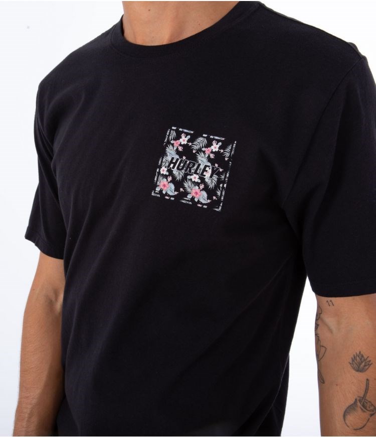 Hurley T-shirt Corta Sleeve Everyday Four Corners Blancos | JXMEVD-972