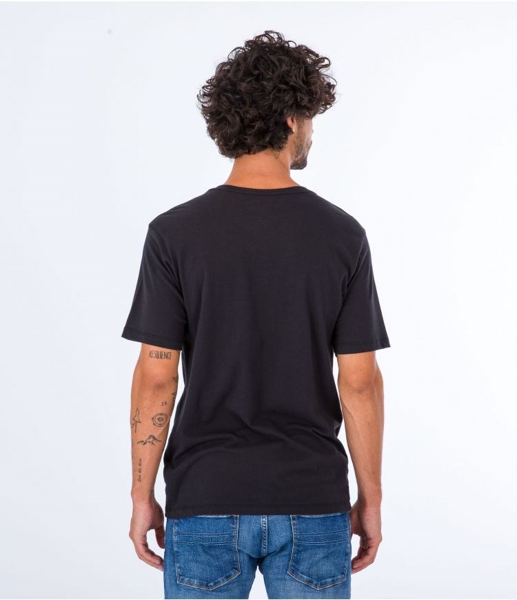 Hurley T-shirt Corta Sleeve Everyday Horizon Negros | QOLARC-620