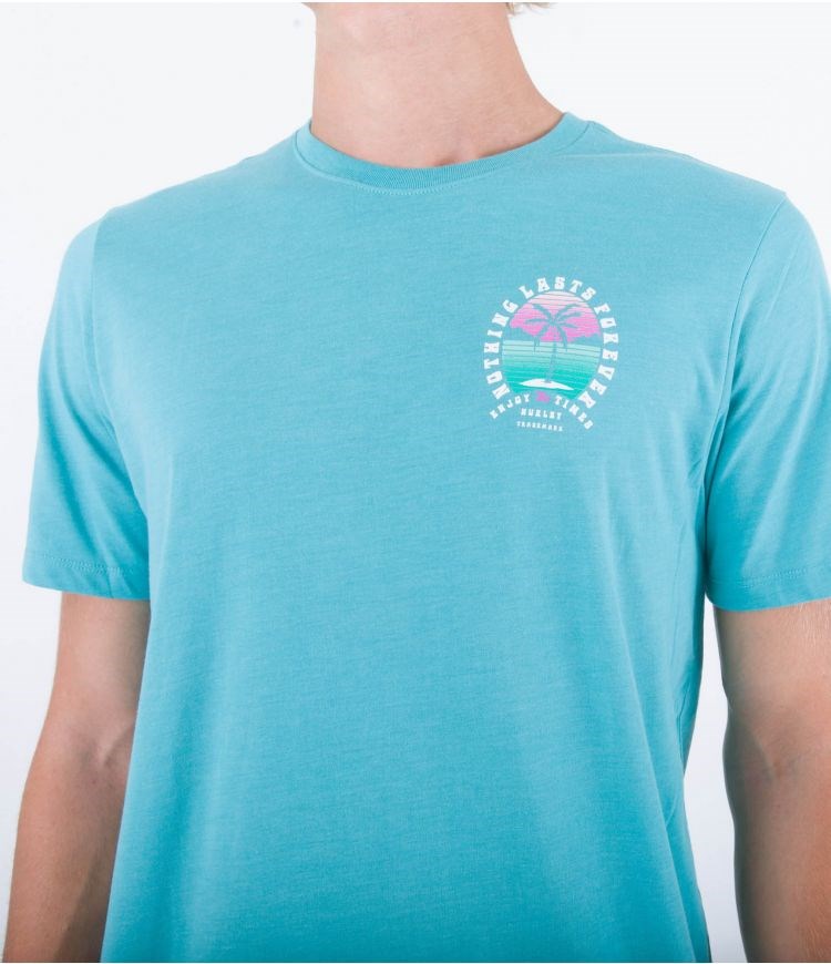 Hurley T-shirt Corta Sleeve Everyday Nothing Lasts Forever Wave Runner | SILQOY-197