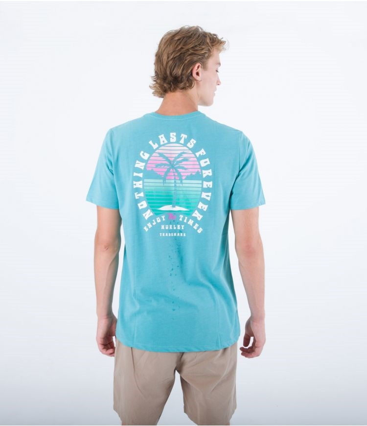 Hurley T-shirt Corta Sleeve Everyday Nothing Lasts Forever Wave Runner | SILQOY-197