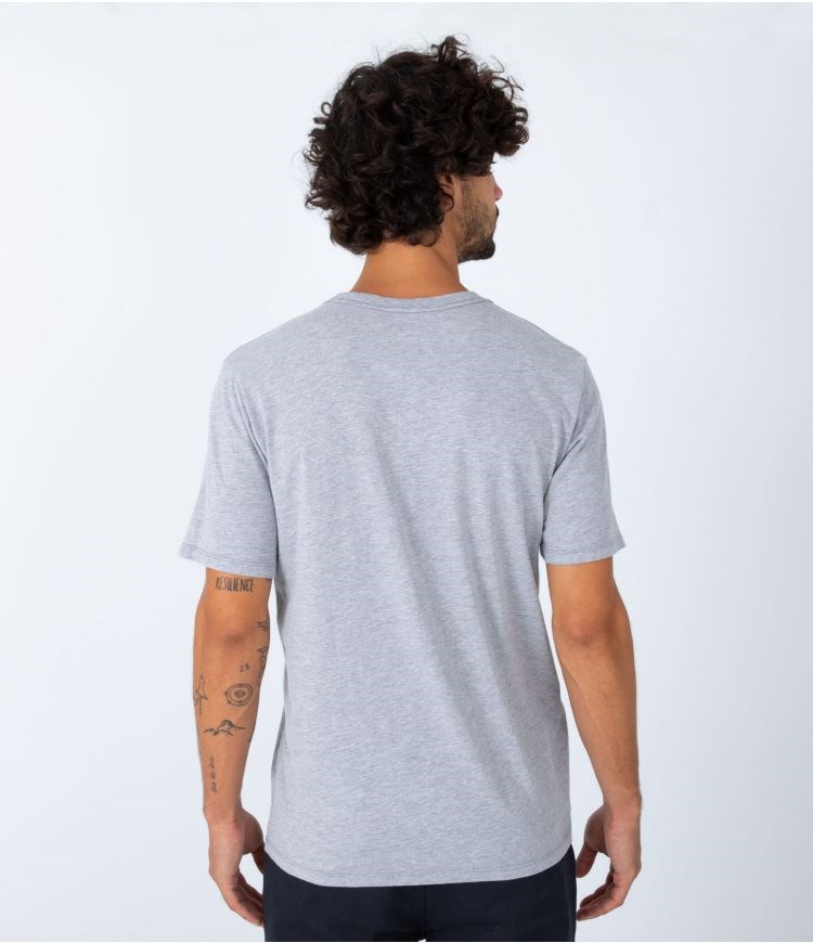 Hurley T-shirt Corta Sleeve Everyday O&o Solid Grises | BDONZR-249
