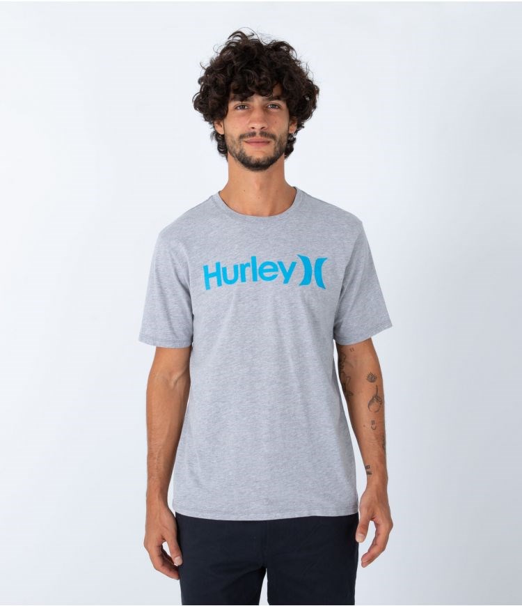 Hurley T-shirt Corta Sleeve Everyday O&o Solid Grises | BDONZR-249