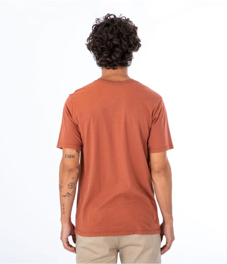 Hurley T-shirt Corta Sleeve Everyday O&o Solid Zion Rust | JGUKOE-108