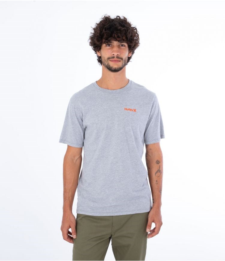 Hurley T-shirt Corta Sleeve Everyday O&o Sc Grises | OHIEWL-910