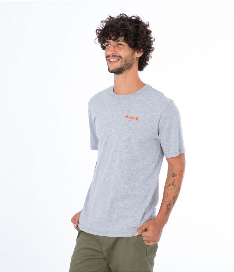 Hurley T-shirt Corta Sleeve Everyday O&o Sc Grises | OHIEWL-910