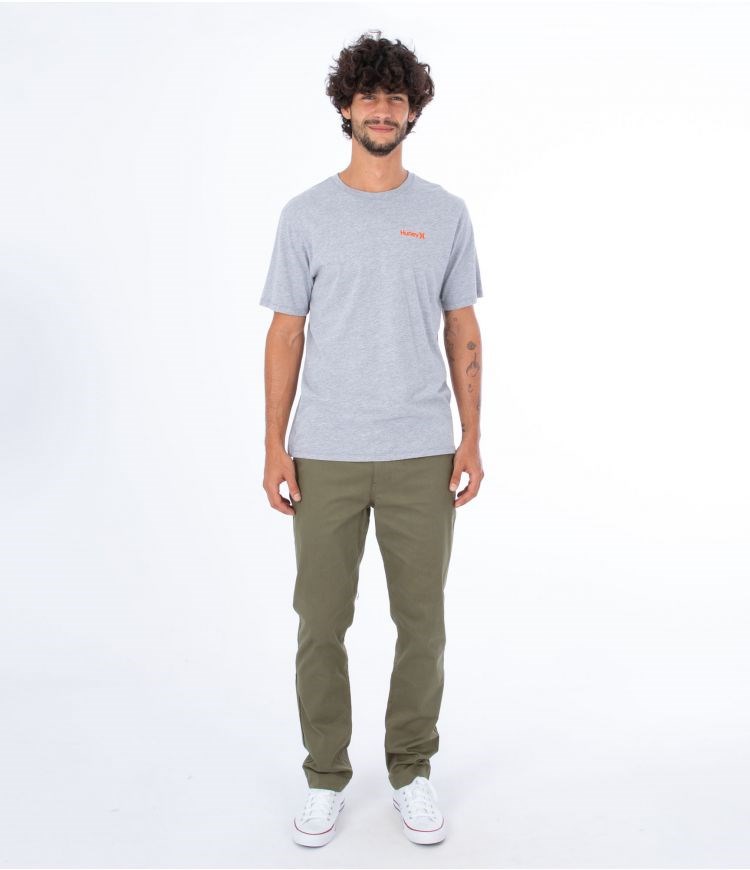 Hurley T-shirt Corta Sleeve Everyday O&o Sc Grises | OHIEWL-910