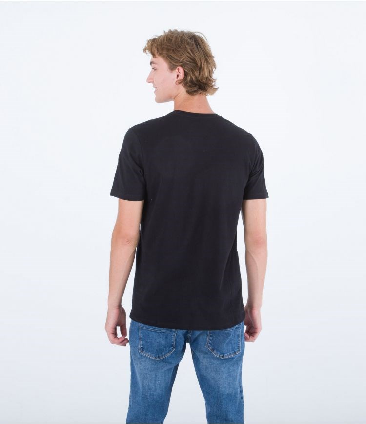 Hurley T-shirt Corta Sleeve Everyday O&o Solid Negros | QVBZGU-026