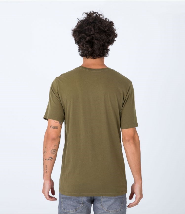 Hurley T-shirt Corta Sleeve Everyday O&o Sc Verde Oliva | YDNUQE-674