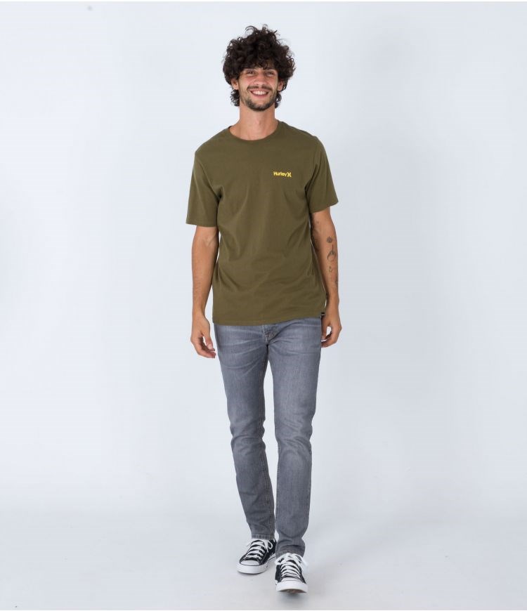 Hurley T-shirt Corta Sleeve Everyday O&o Sc Verde Oliva | YDNUQE-674