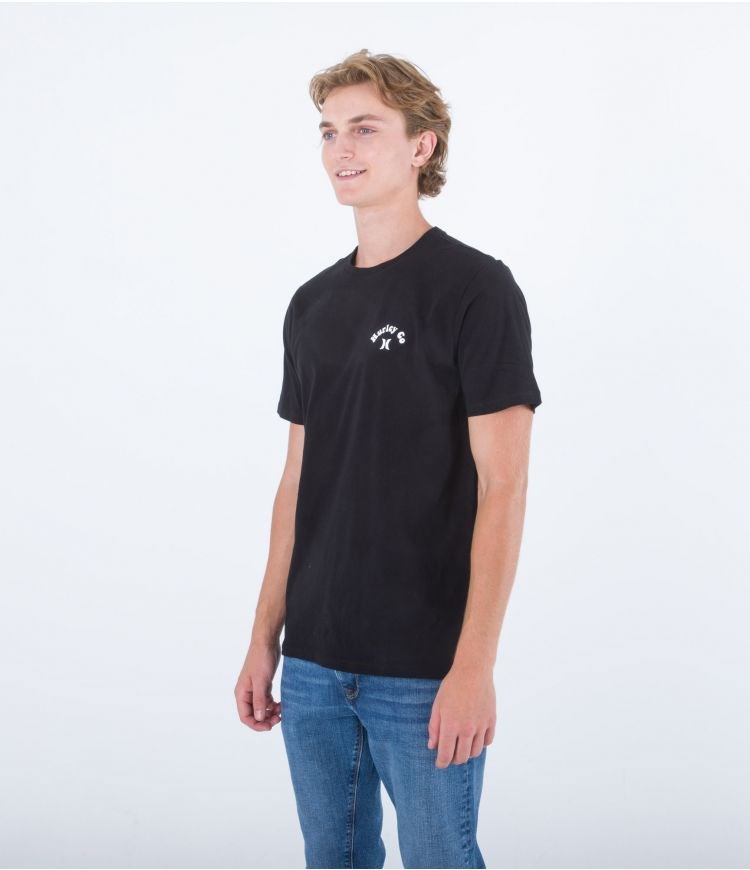 Hurley T-shirt Corta Sleeve Everyday Parrot Party Negros | UJZYCV-137