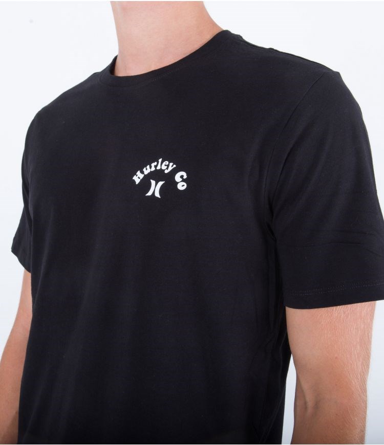 Hurley T-shirt Corta Sleeve Everyday Parrot Party Negros | UJZYCV-137