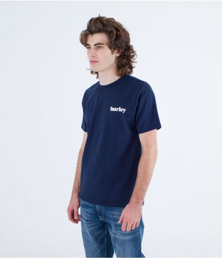 Hurley T-shirt Corta Sleeve Everyday Recycled Lowers Puff Night Force | POJXNH-510