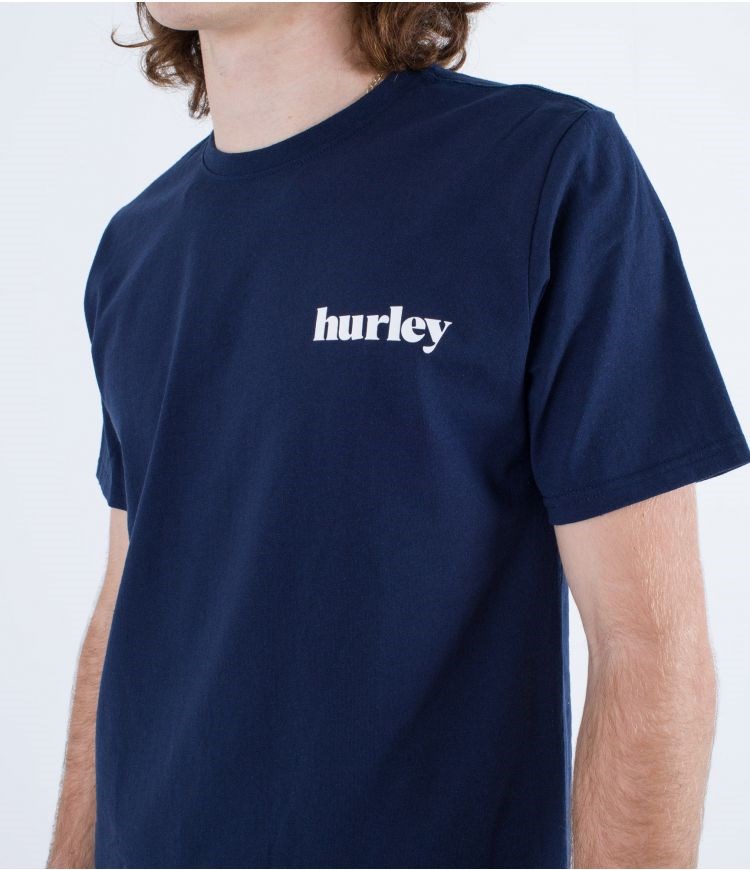 Hurley T-shirt Corta Sleeve Everyday Recycled Lowers Puff Night Force | POJXNH-510