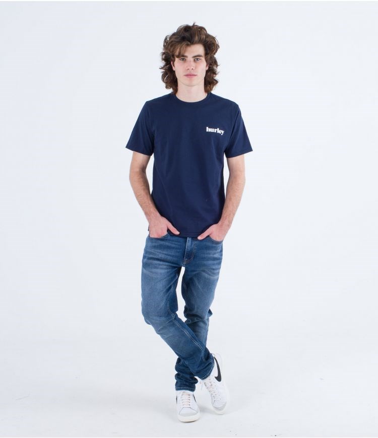 Hurley T-shirt Corta Sleeve Everyday Recycled Lowers Puff Night Force | POJXNH-510