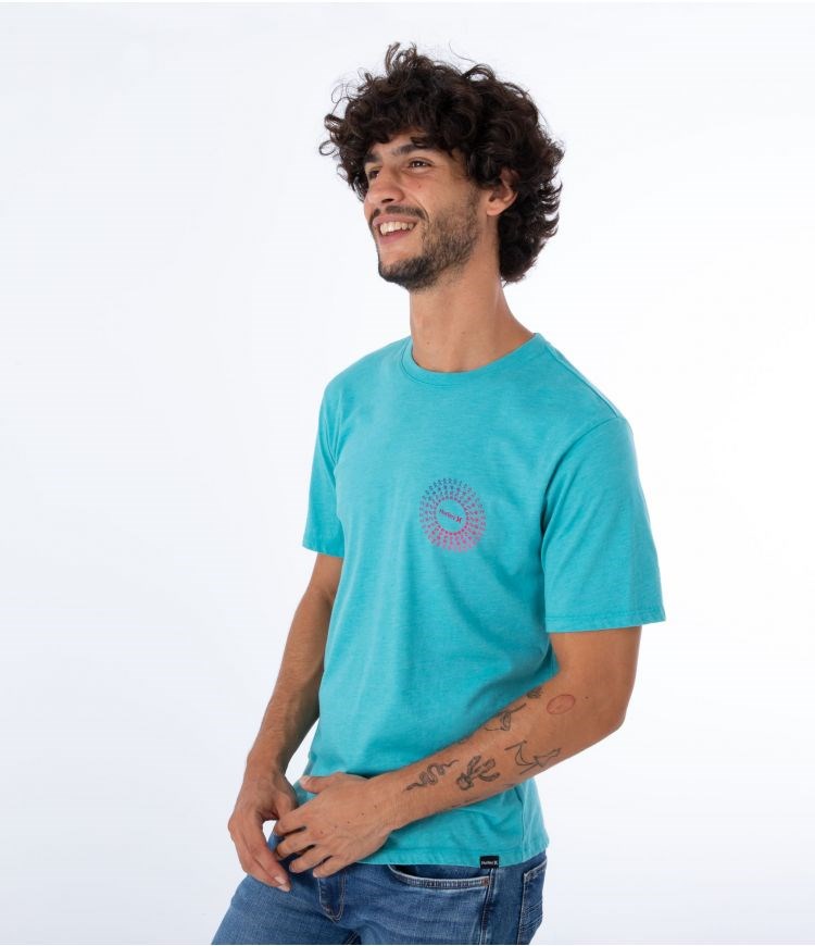 Hurley T-shirt Corta Sleeve Everyday Soul Burst Wave Runner | EQHLTO-136