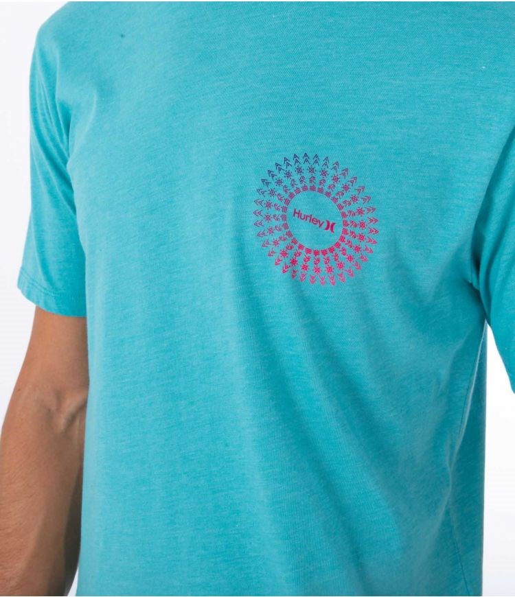 Hurley T-shirt Corta Sleeve Everyday Soul Burst Wave Runner | EQHLTO-136