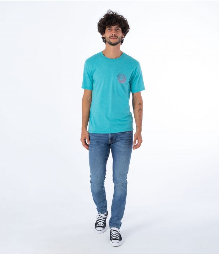 Hurley T-shirt Corta Sleeve Everyday Soul Burst Wave Runner | EQHLTO-136