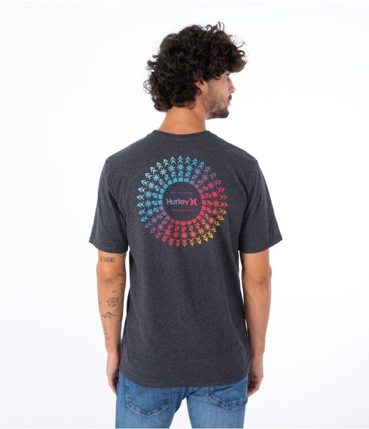 Hurley T-shirt Corta Sleeve Everyday Soul Burst Negros | XETBLI-673