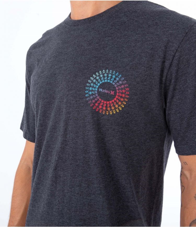 Hurley T-shirt Corta Sleeve Everyday Soul Burst Negros | XETBLI-673
