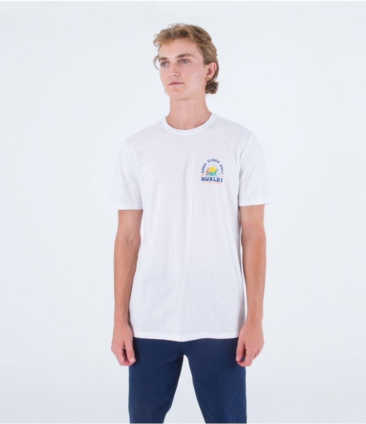 Hurley T-shirt Corta Sleeve Everyday Vacation Blancos | YMFSAR-690