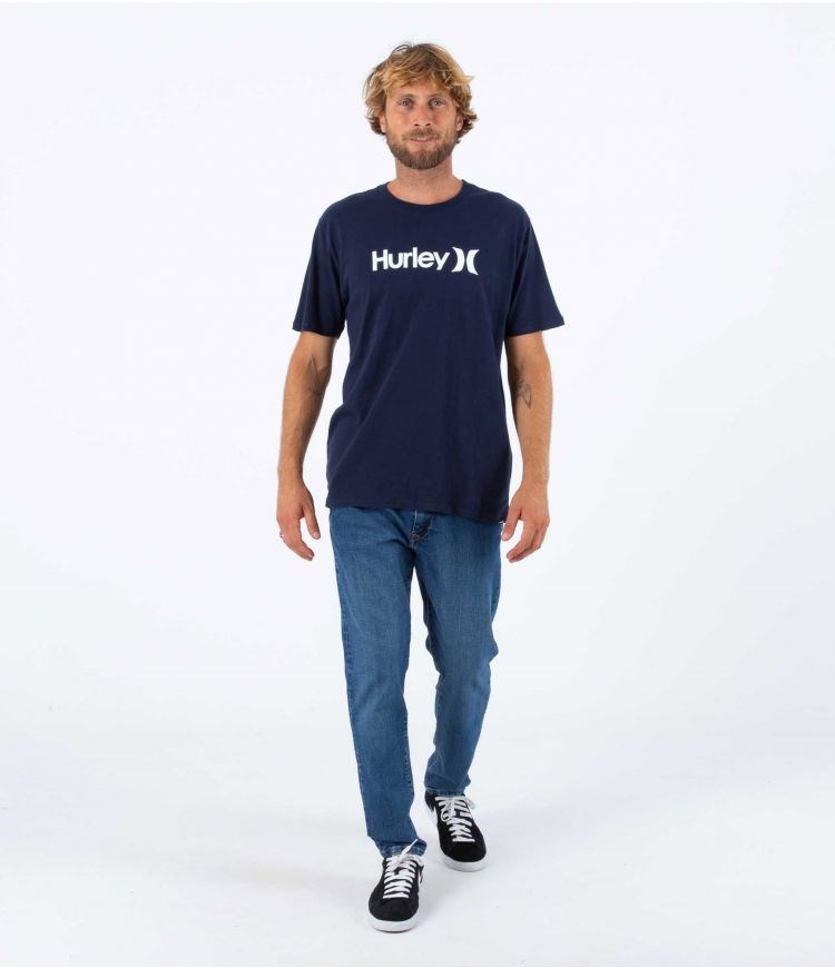 Hurley T-shirt Corta Sleeve Everyday Washed Core O&o Obsidian | HVISYF-569