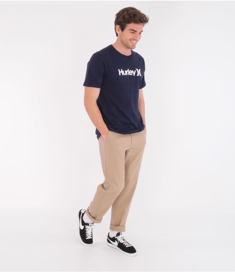 Hurley T-shirt Corta Sleeve Everyday Washed Core O&o Obsidian | HVISYF-569