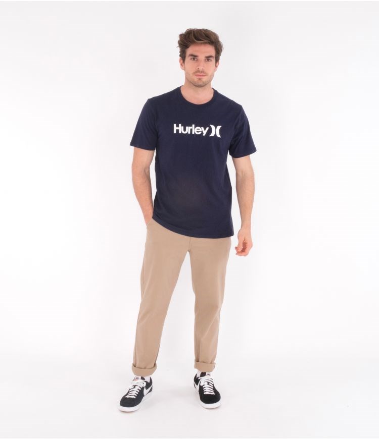Hurley T-shirt Corta Sleeve Everyday Washed Core O&o Obsidian | HVISYF-569