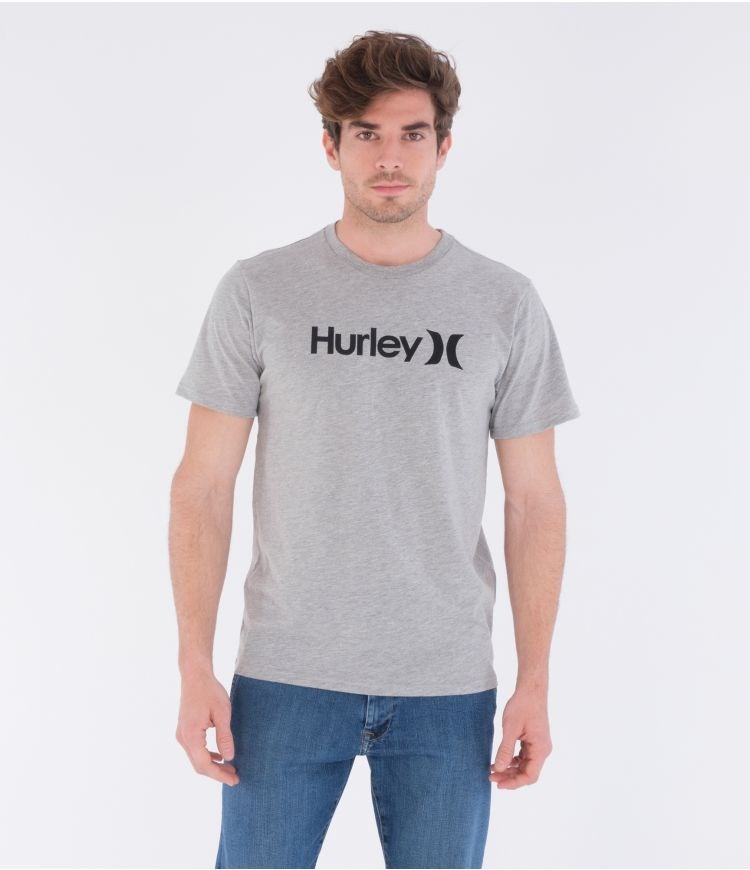 Hurley T-shirt Corta Sleeve Everyday Washed Core O&o Grises | OUBPVC-342