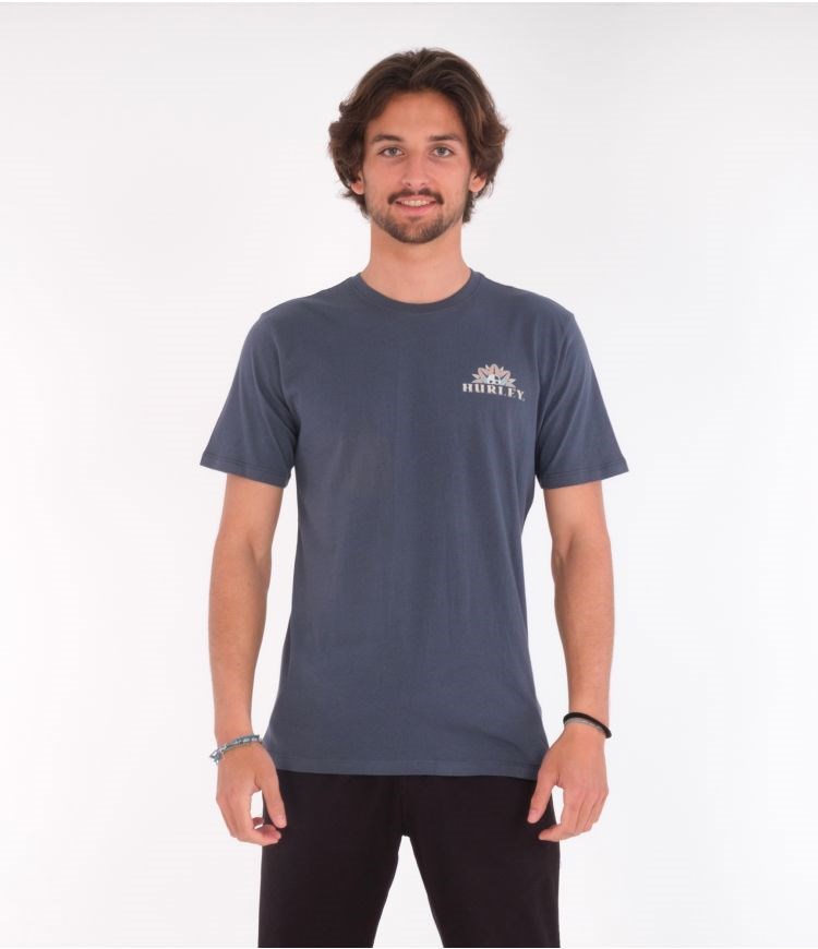 Hurley T-shirt Corta Sleeve Everyday Washed Dark Tropics Monsoon | PFGLYJ-349
