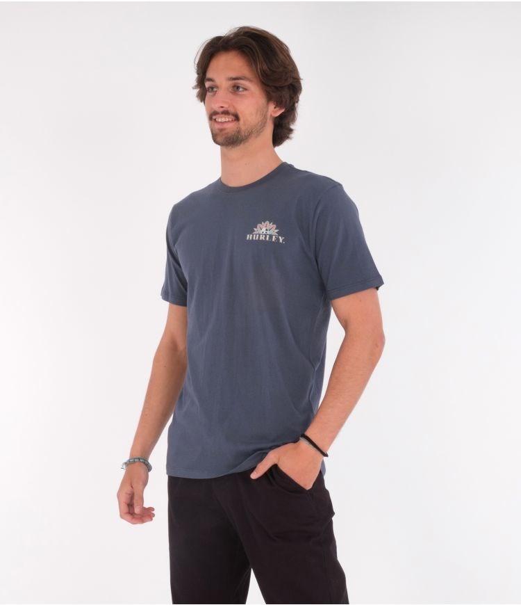 Hurley T-shirt Corta Sleeve Everyday Washed Dark Tropics Monsoon | PFGLYJ-349