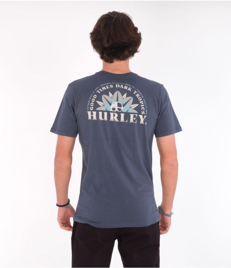 Hurley T-shirt Corta Sleeve Everyday Washed Dark Tropics Monsoon | PFGLYJ-349